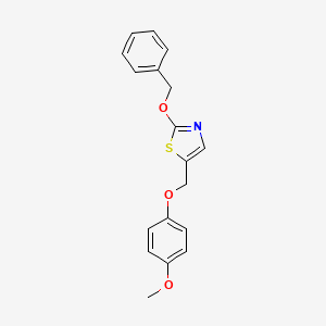 2-(Benzyloxy)-5-[(4-methoxyphenoxy)methyl]-1,3-thiazole