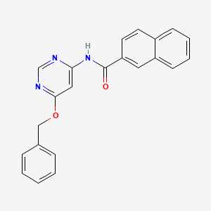 N-(6-(benzyloxy)pyrimidin-4-yl)-2-naphthamide
