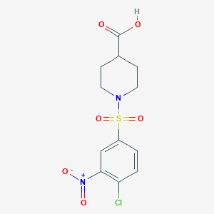 1-[(4-Chloro-3-nitrophenyl)sulfonyl]-4-piperidinecarboxylic acid