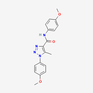 N,1-bis(4-methoxyphenyl)-5-methyl-1H-1,2,3-triazole-4-carboxamide