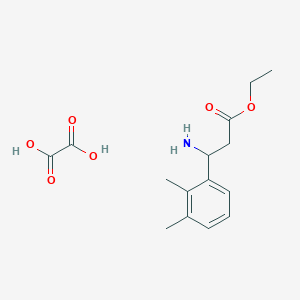 molecular formula C15H21NO6 B2772335 Ethyl 3-amino-3-(2,3-dimethylphenyl)propanoate oxalate CAS No. 502842-06-0