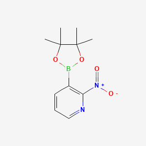 molecular formula C11H15BN2O4 B2772336 (2-Nitropyridin-3-yl)boronic acid pinacol ester CAS No. 2227082-58-6