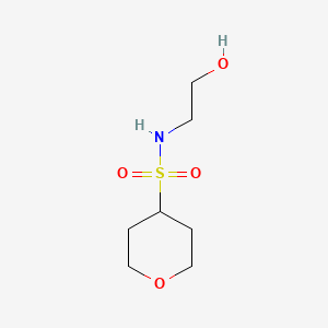 N-(2-hydroxyethyl)oxane-4-sulfonamide