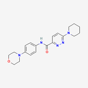 molecular formula C20H25N5O2 B2772348 N-(4-morpholinophenyl)-6-(piperidin-1-yl)pyridazine-3-carboxamide CAS No. 1396786-72-3