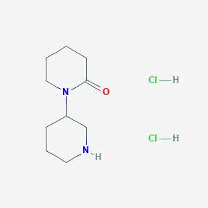molecular formula C10H20Cl2N2O B2772404 1-(哌啶-3-基)哌啶-2-酮二氯化物 CAS No. 2060063-92-3