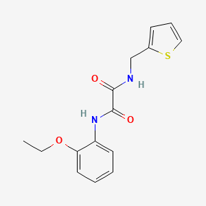 molecular formula C15H16N2O3S B2772462 N'-(2-ethoxyphenyl)-N-[(thiophen-2-yl)methyl]ethanediamide CAS No. 899956-62-8
