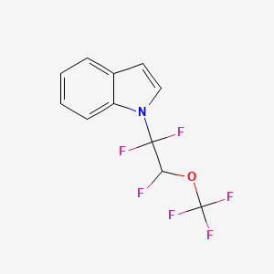 molecular formula C11H7F6NO B2772513 1-[1,1,2-trifluoro-2-(trifluoromethoxy)ethyl]-1H-indole CAS No. 2375273-23-5