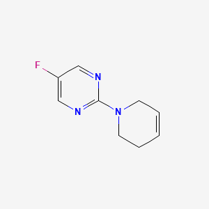 molecular formula C9H10FN3 B2772547 2-(3,6-Dihydro-2H-pyridin-1-yl)-5-fluoropyrimidine CAS No. 1862537-29-8