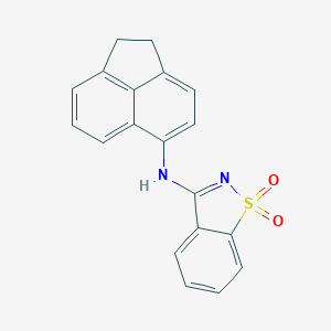 molecular formula C19H14N2O2S B277268 N-(1,2-dihydro-5-acenaphthylenyl)-N-(1,1-dioxido-1,2-benzisothiazol-3-yl)amine 