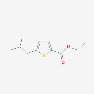 molecular formula C11H16O2S B2772689 ethyl 5-isobutylthiophene-2-carboxylate CAS No. 1018163-48-8