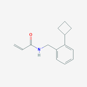 N-[(2-Cyclobutylphenyl)methyl]prop-2-enamide