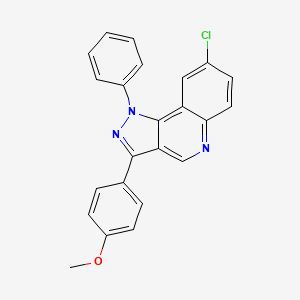 8-chloro-3-(4-methoxyphenyl)-1-phenyl-1H-pyrazolo[4,3-c]quinoline