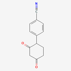 molecular formula C13H11NO2 B2772742 4-(2,4-Dioxocyclohexyl)benzonitrile CAS No. 120630-23-1
