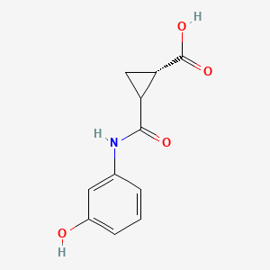 (1S,2S)-2-[(3-hydroxyanilino)carbonyl]cyclopropanecarboxylic acid