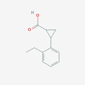 2-(2-Ethylphenyl)cyclopropane-1-carboxylic acid