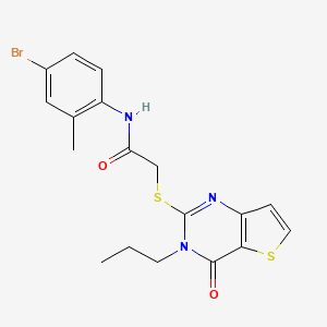 N-(4-bromo-2-methylphenyl)-2-({4-oxo-3-propyl-3H,4H-thieno[3,2-d]pyrimidin-2-yl}sulfanyl)acetamide
