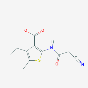 Methyl 2-[(cyanoacetyl)amino]-4-ethyl-5-methylthiophene-3-carboxylate