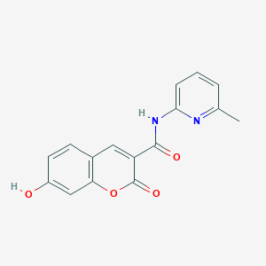 molecular formula C16H12N2O4 B2772756 7-hydroxy-N-(6-methylpyridin-2-yl)-2-oxo-2H-chromene-3-carboxamide CAS No. 484022-74-4