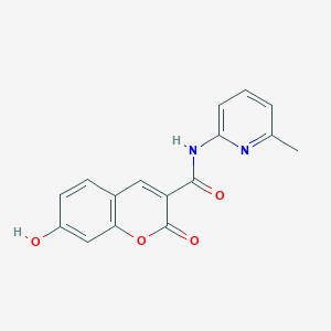 7-hydroxy-N-(6-methylpyridin-2-yl)-2-oxo-2H-chromene-3-carboxamide