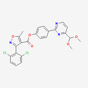 4-[4-(Dimethoxymethyl)-2-pyrimidinyl]phenyl 3-(2,6-dichlorophenyl)-5-methyl-4-isoxazolecarboxylate
