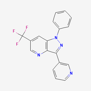 1-phenyl-3-(3-pyridinyl)-6-(trifluoromethyl)-1H-pyrazolo[4,3-b]pyridine