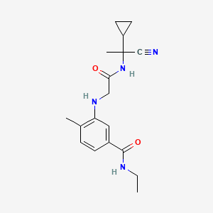 3-({[(1-cyano-1-cyclopropylethyl)carbamoyl]methyl}amino)-N-ethyl-4-methylbenzamide