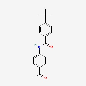 molecular formula C19H21NO2 B2772815 N-(4-acetylphenyl)-4-tert-butylbenzamide CAS No. 301157-92-6