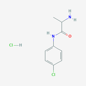 molecular formula C9H12Cl2N2O B2772822 2-amino-N-(4-chlorophenyl)propanamide hydrochloride CAS No. 2416234-88-1