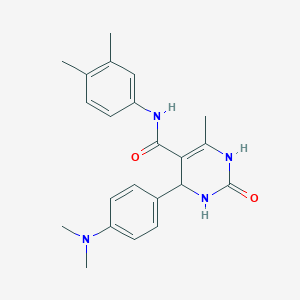 4-(4-(dimethylamino)phenyl)-N-(3,4-dimethylphenyl)-6-methyl-2-oxo-1,2,3,4-tetrahydropyrimidine-5-carboxamide