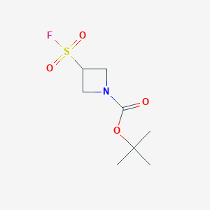 molecular formula C8H14FNO4S B2772849 Tert-butyl 3-(fluorosulfonyl)azetidine-1-carboxylate CAS No. 1909313-92-3