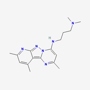 Dimethyl-[3-[(2,8,10-trimethylpyrido[2,3]pyrazolo[2,4-a]pyrimidin-4-yl)amino]propyl]amine