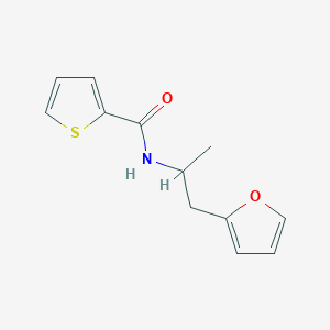molecular formula C12H13NO2S B2772895 N-[1-(furan-2-yl)propan-2-yl]thiophene-2-carboxamide CAS No. 1219902-07-4
