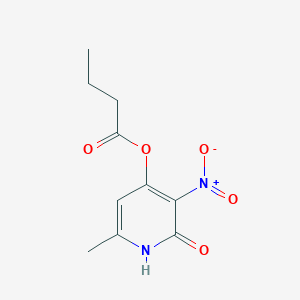 (6-methyl-3-nitro-2-oxo-1H-pyridin-4-yl) butanoate