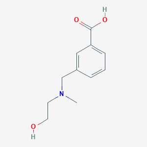 3-{[(2-Hydroxyethyl)(methyl)amino]methyl}benzoic acid