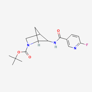 Tert-butyl 5-(6-fluoropyridine-3-amido)-2-azabicyclo[2.1.1]hexane-2-carboxylate