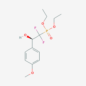 Diethyl (1,1-difluoro-2-hydroxy-2-(4-methoxyphenyl)ethyl)phosphonate