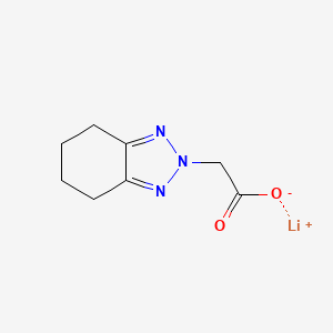 molecular formula C8H10LiN3O2 B2772929 lithium(1+) ion 2-(4,5,6,7-tetrahydro-2H-1,2,3-benzotriazol-2-yl)acetate CAS No. 2219379-42-5