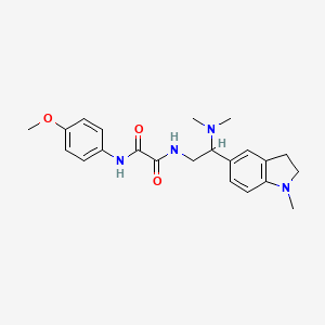 N1-(2-(dimethylamino)-2-(1-methylindolin-5-yl)ethyl)-N2-(4-methoxyphenyl)oxalamide
