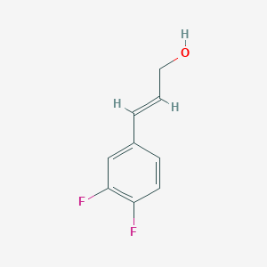 molecular formula C9H8F2O B2772961 (E)-3-(3,4-Difluorophenyl)prop-2-EN-1-OL CAS No. 376584-18-8