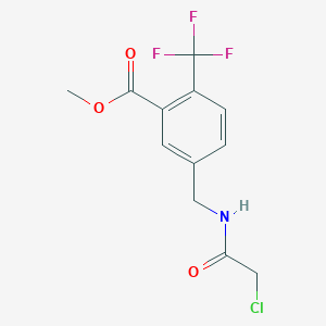 Methyl 5-[[(2-chloroacetyl)amino]methyl]-2-(trifluoromethyl)benzoate