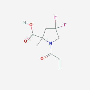 4,4-Difluoro-2-methyl-1-prop-2-enoylpyrrolidine-2-carboxylic acid