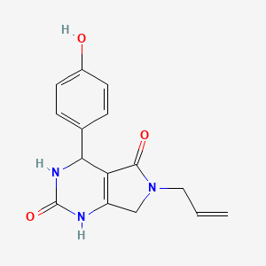 6-allyl-4-(4-hydroxyphenyl)-3,4,6,7-tetrahydro-1H-pyrrolo[3,4-d]pyrimidine-2,5-dione