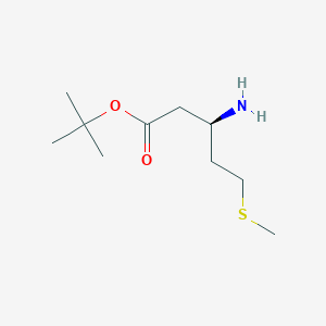 molecular formula C10H21NO2S B2773036 Tert-butyl (3R)-3-amino-5-methylsulfanylpentanoate CAS No. 2287236-83-1