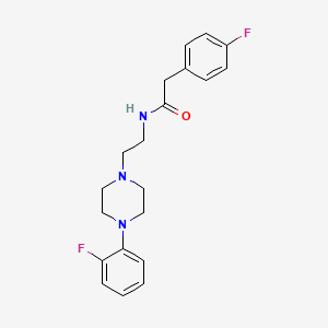 2-(4-fluorophenyl)-N-(2-(4-(2-fluorophenyl)piperazin-1-yl)ethyl)acetamide