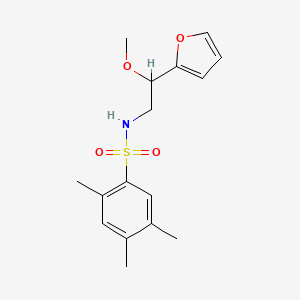 N-(2-(furan-2-yl)-2-methoxyethyl)-2,4,5-trimethylbenzenesulfonamide