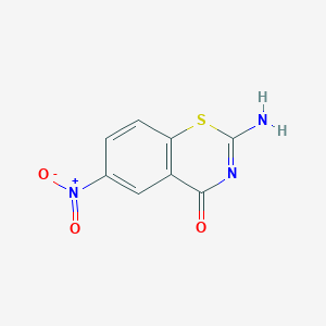 2-Amino-6-nitro-1,3-benzothiazin-4-one