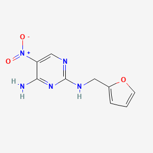 N2-(furan-2-ylmethyl)-5-nitropyrimidine-2,4-diamine