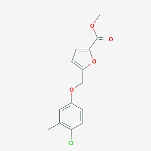 molecular formula C14H13ClO4 B277307 Methyl 5-[(4-chloro-3-methylphenoxy)methyl]furan-2-carboxylate 