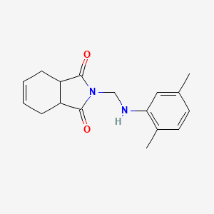 molecular formula C17H20N2O2 B2773083 2-{[(2,5-dimethylphenyl)amino]methyl}-3a,4,7,7a-tetrahydro-1H-isoindole-1,3(2H)-dione CAS No. 328272-83-9