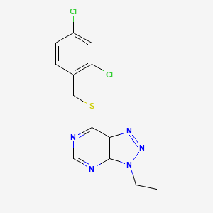 7-((2,4-dichlorobenzyl)thio)-3-ethyl-3H-[1,2,3]triazolo[4,5-d]pyrimidine
